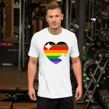 Bonky Pride Heart Short-Sleeve Unisex T-Shirt