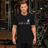 Bonkys Mens Eat Cake Short-Sleeve Unisex T-Shirt