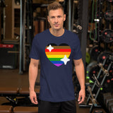 Bonky Pride Heart Short-Sleeve Unisex T-Shirt