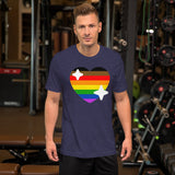 Bonky Pride Heart Short-Sleeve Unisex T-Shirt