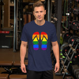 Bonky Pride Flip Flops Unisex T-Shirt